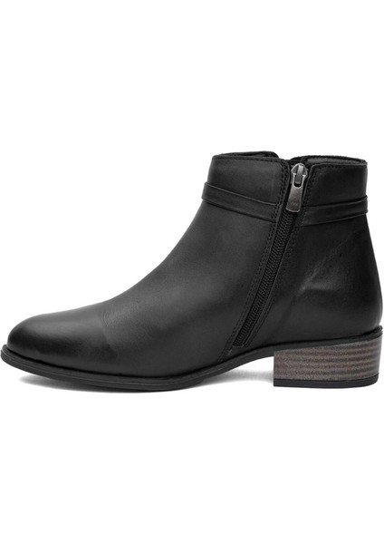 D24KB-4560 Kadın Deri Klasik Bot modelleri
