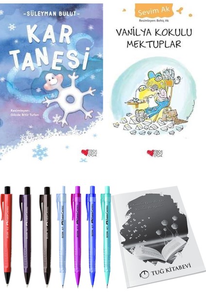 Vanilya Kokulu Mektuplar ve Kar Tanesi 2li Set