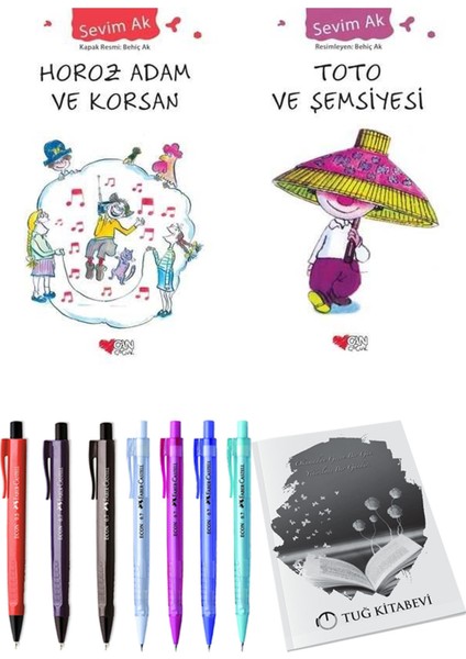 Toto ve Şemsiyesi ve Horoz Adam ve Korsan 2li Set