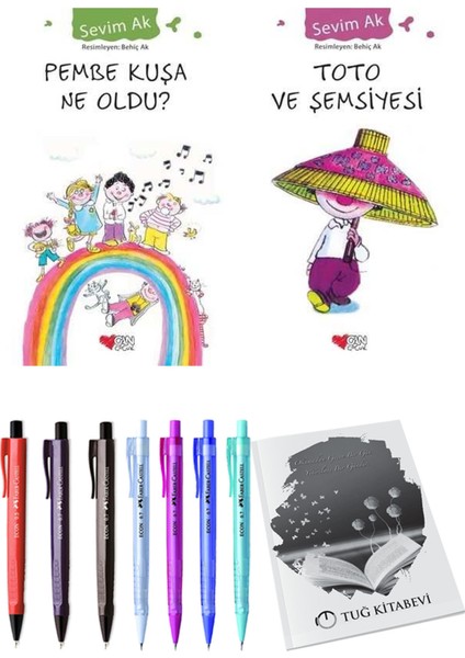 Toto ve Şemsiyesi ve Pembe Kuşa Ne Oldu? 2li Set