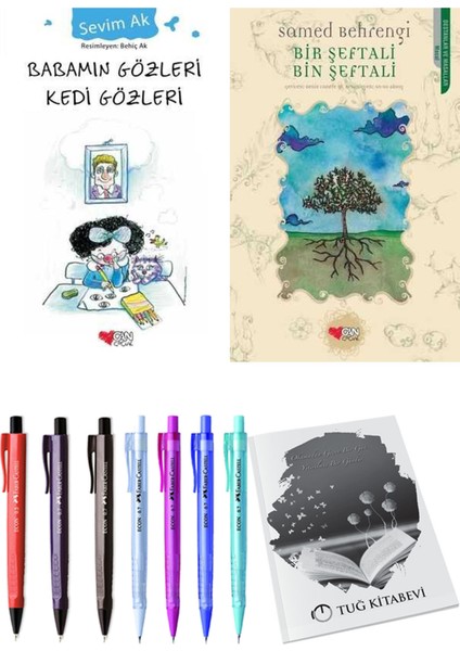 Bir Şeftali Bin Şeftali ve Babamın Gözleri Kedi Gözleri 2li Set