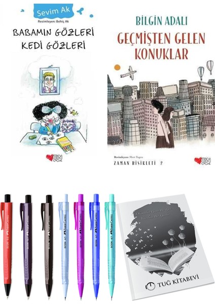 Zaman Bisikleti 2 Geçmişten Gelen Konuklar ve Babamın Gözleri Kedi Gözleri 2li Set