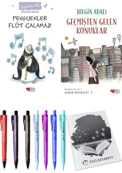 Zaman Bisikleti 2 Geçmişten Gelen Konuklar ve Penguenler Flüt Çalamaz 2li Set