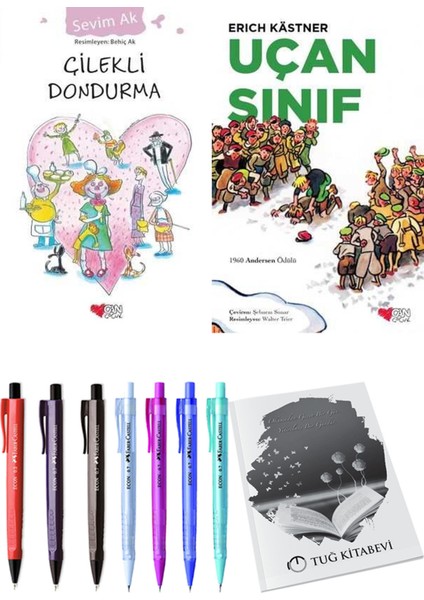 Uçan Sınıf ve Çilekli Dondurma 2li Set