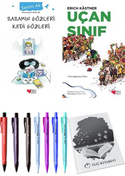 Uçan Sınıf ve Babamın Gözleri Kedi Gözleri 2li Set