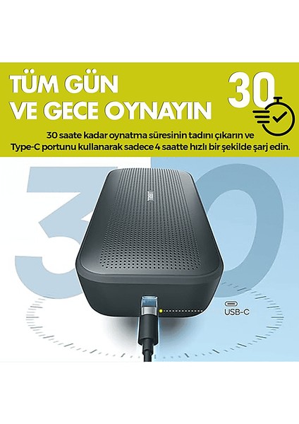 Trıbıt Stormbox Flow 25W 30 Saat Oynatma Süresi IP67 Su Geçirmez Powerbank Özellikli Taşınabilir Bluetooth Hoparlör