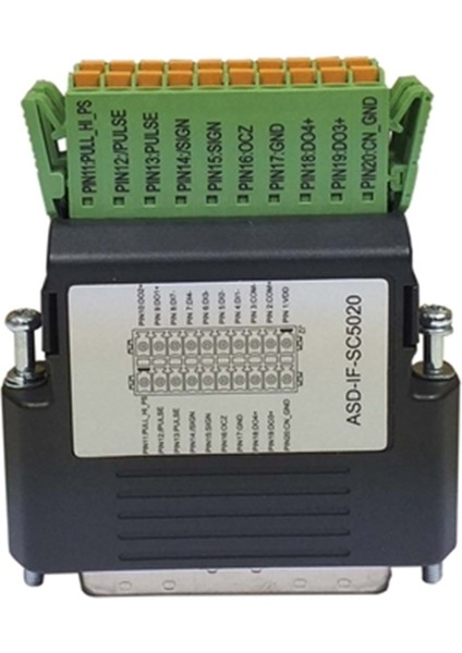 ASD-IF-SC5020 A2-Cn1 20 Pin Klemens I/o Soket / Konnektör
