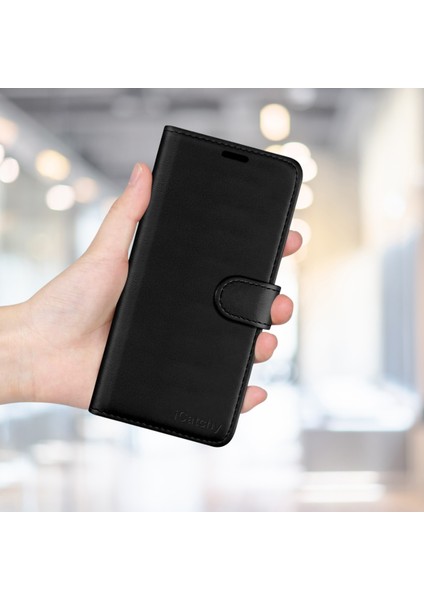 Xiaomi Redmi 10 (2022) Tlp Kartlıklı Cüzdan Kılıf (Deluxe Wallet Case)