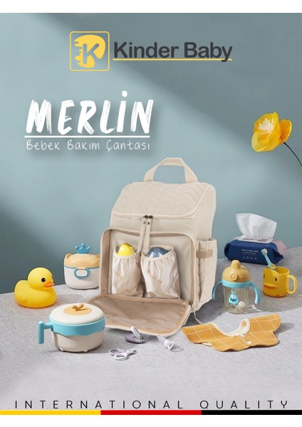 Kinder Baby Merlin Termal Anne Bebek Bakım Çantası