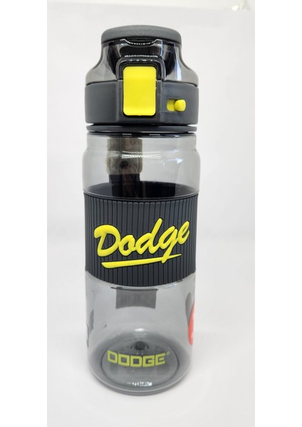 DL 24637 670 ml Pipetli Pipetsiz Tritan Siyah Şeffaf Matara Taşıma Aparatlı