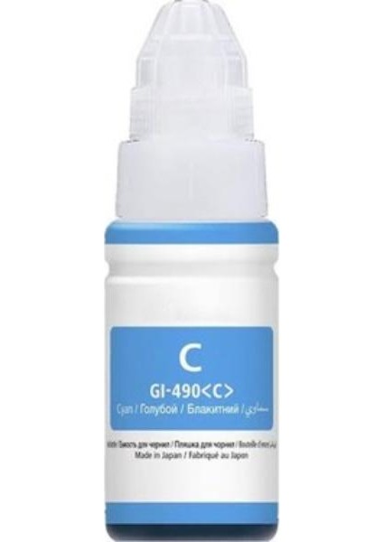 Canon Uyumlu GI-490C,GI-590C Mavi Mürekkep 70ML./SISE