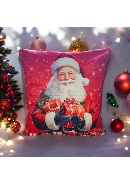 Noel Işıltısı Desenliçift Baskılı Kırlent Kılıfı fiyatları