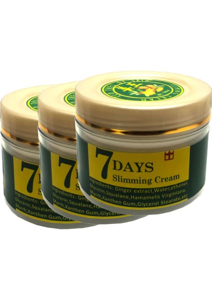 7 Days Ginger 3'lü Adet Miracle Slimming Cream 100 ml