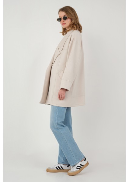 Modal Ceket Ekru modelleri