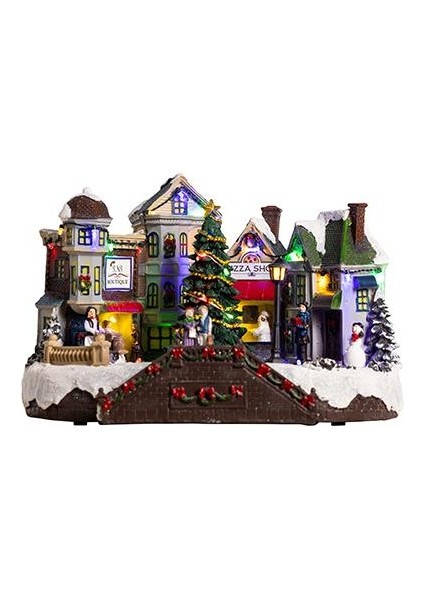 Yılbaşı Aksesuarı -Hareketli Işıklı Alışveriş Merkezi 0423