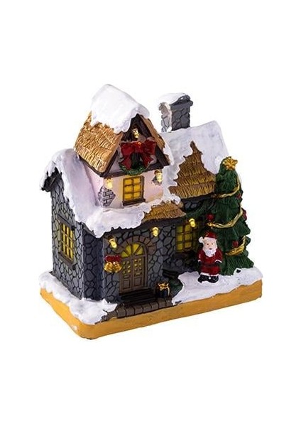 Yılbaşı Aksesuarı - Işıklı Noel Temalı Ev 210345