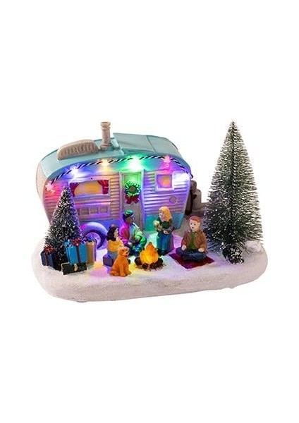 Yılbaşı Aksesuarı -Hareketli Işıklı Karavan 0425