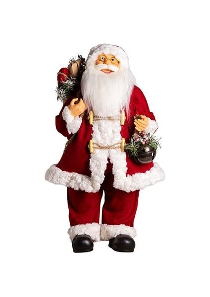 Yılbaşı Aksesuarı - Elinde Sepet Olan Noel Baba - 62 cm 880012