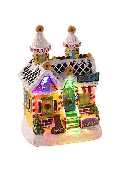 Yılbaşı Aksesuarı - Işıklı Noel Temalı Ev 103364