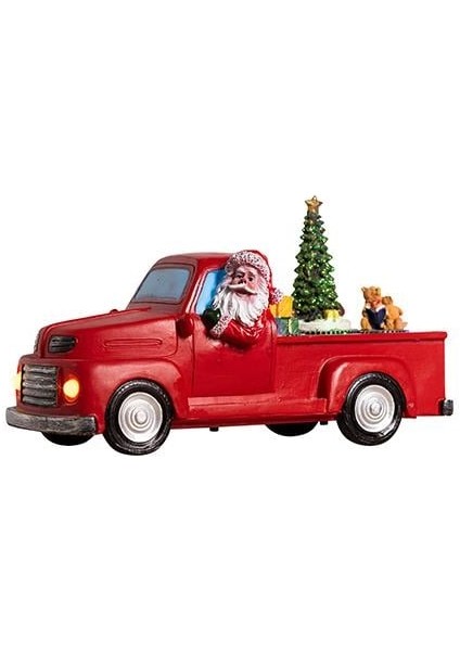 Yılbaşı Aksesuarı -Hareketli Kırmızı Araba 0432