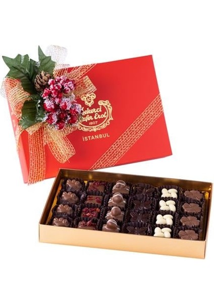 Hediyelik Özel Orta Set Kutu Kırmızı - Spesiyal Çikolata