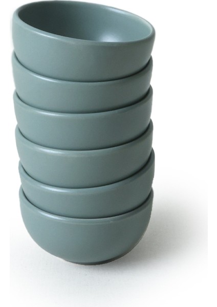 Mat Yeşil Bulut Mini Çerezlik / Sosluk 8 cm 6 Adet 322 fiyatları