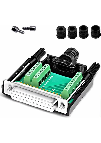 Kutulu DB25 To Dip Adaptör Dişi Terminal Soket 25 Pin D-Sub Paralel Port Haberleşme Uart Dc 3V 5V