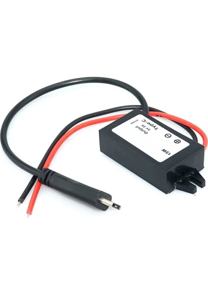 12.2V/24V To Type-C 5V 3A Modül F35J5V3A 30CM USB Kablolu Su Geçirmez Şarj Tel Voltaj Düşürücü Güç fiyatları