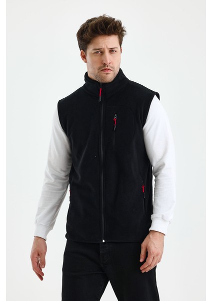 Erkek Tam Fermuarlı Spor Polar Yelek modelleri