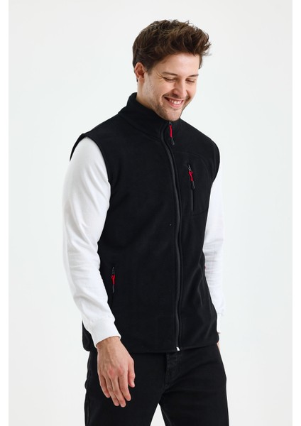 Erkek Tam Fermuarlı Spor Polar Yelek indirimleri
