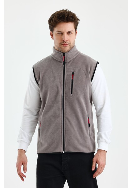 Erkek Tam Fermuarlı Spor Polar Yelek fiyatları