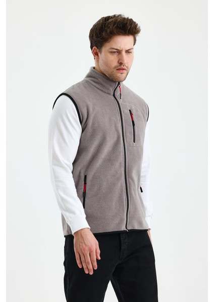 Erkek Tam Fermuarlı Spor Polar Yelek fırsatları