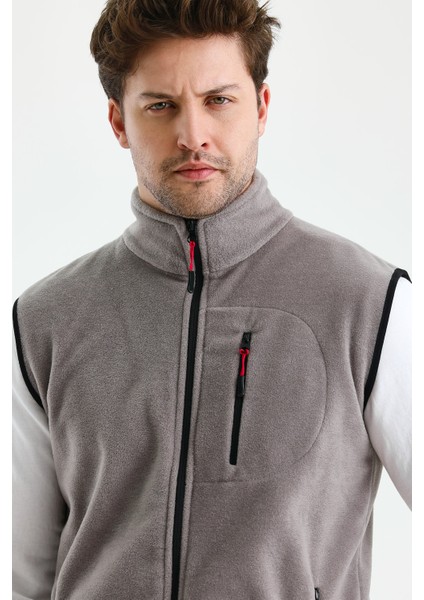 Erkek Tam Fermuarlı Spor Polar Yelek indirimleri