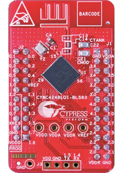 Infineon Psoc 4 CY8CKIT-143A CY8C4248LQI-BL583 Bluetooth 4 Arm Cortex-M0 Geliştirme Kartı Kit