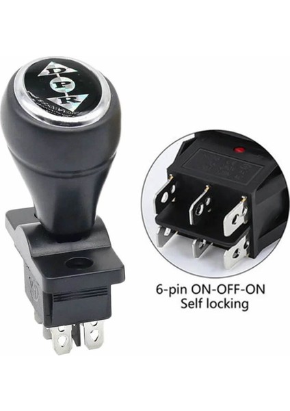 Joystick Kcd4 Anahtar Latch Siyah Ileri Geri Vites Kolu 16A 250V Akülü Çocuk Arabası Vinç
