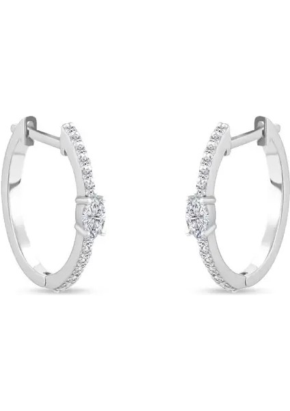 0.46ct Oval Pırlantalı Halka Küpe fiyatları