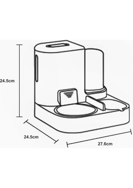 Kedi Köpek Otomatik Mama ve Su Kabı Mavi fiyatları