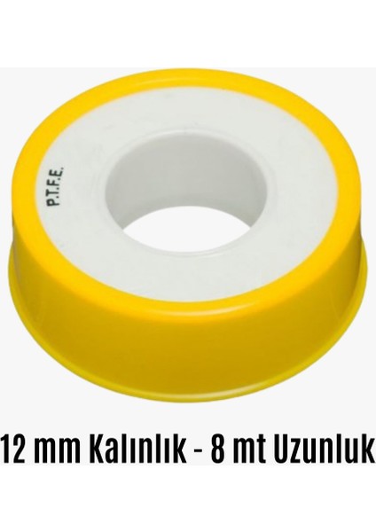 Teflon Bant 12MM Kalınlık 8 Metre Uzunluk