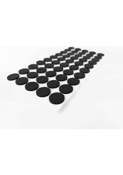 Kendinden Yapışkanlı Yuvarlak Kaydırmaz 20 mm Siyah 50 Parça fiyatları