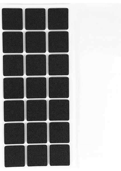 Kendinden Yapışkanlı Kare Kaydırmaz 30 mm x 30 mm Siyah 21 Parça