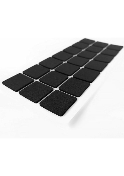 Kendinden Yapışkanlı Kare Kaydırmaz 30 mm x 30 mm Siyah 21 Parça