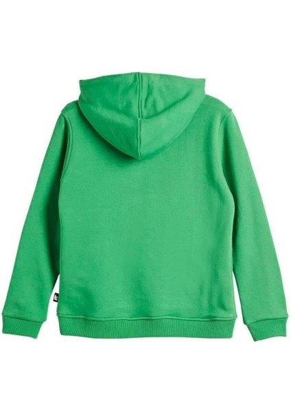 Fun Crewneck Kids Green Yeşil Kapüşonlu Baskılı Çocuk Sweatshirt