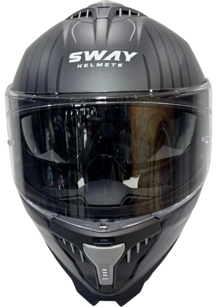 Kask Sway Sw 865 Space Black Whıte Güneş Gözlüklü modelleri