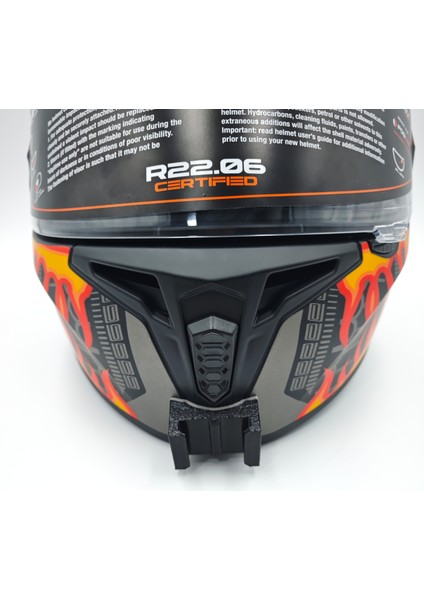 Axxis Draken Kask uyumlu chinmount aksiyon kamera çene bağlantı aparatı seti modelleri