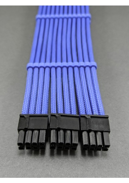 Rtx 8+8+8 Pin VGA (E.kartı) Uzatma - Mavi Sleeved