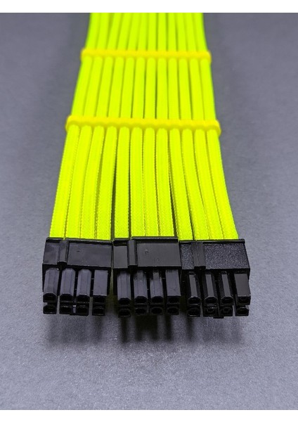 Rtx 8+8+8 Pin VGA (E.kartı) Uzatma - Uv Sarı Sleeved