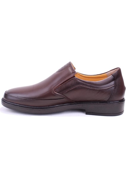 DMA08-07KS Kahve Ortopedik Günlük Kauçuk Taban Erkek Deri Ayakkabı modelleri