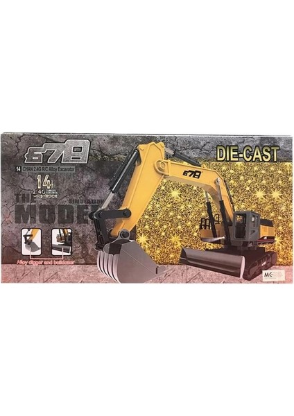 Metal Aksamlı Uzaktan Kumandalı Kepçe Dozer