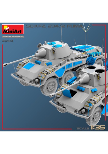 Sd. Kfz. 234/2 Puma modelleri