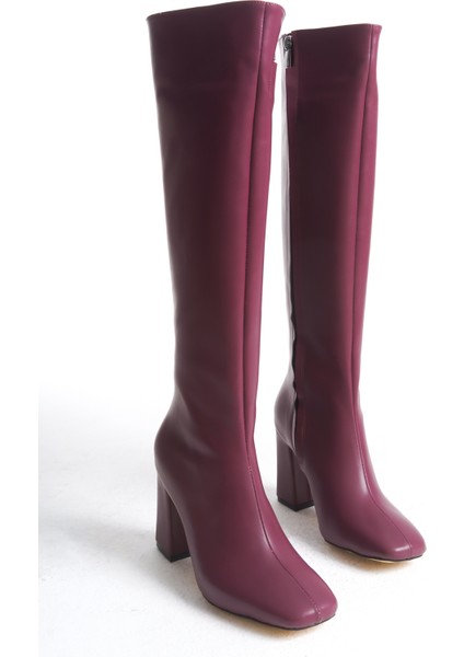 Carmen Bordo Kadın Topuklu Çizme fiyatları
